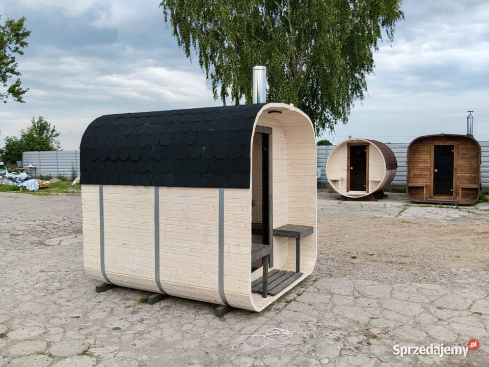 SAUNA OGRODOWA BECZKA QUADRO 235 ZŁOŻONA PIEC Warszawa