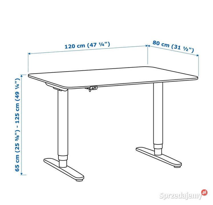Biurko z Regulacją Elektryczną Bekant sprzedam