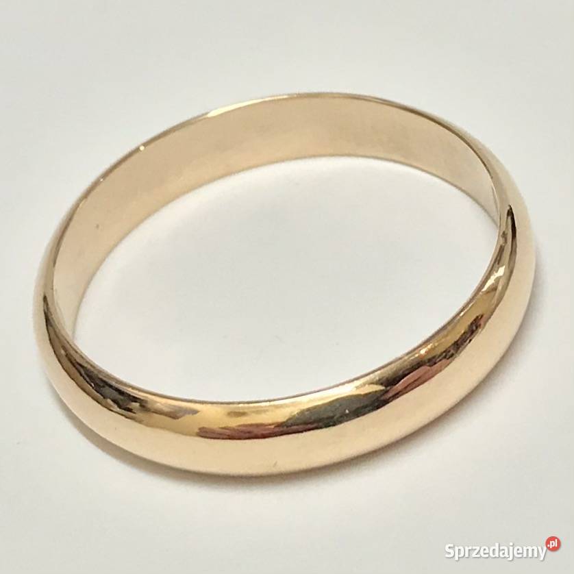 Złota OBRĄCZKA damska 585 14K KLASYCZNA forma Warszawa