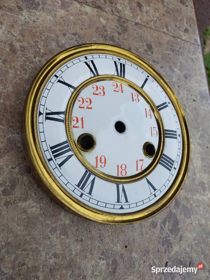 646 Tarcza starego zegara ściennego 145 5632 tzw pomorskie