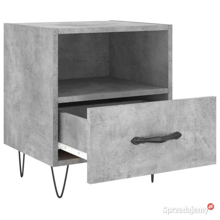 Szafki nocne 2 szarość betonu 40x35x475 WM827429 mazowieckie