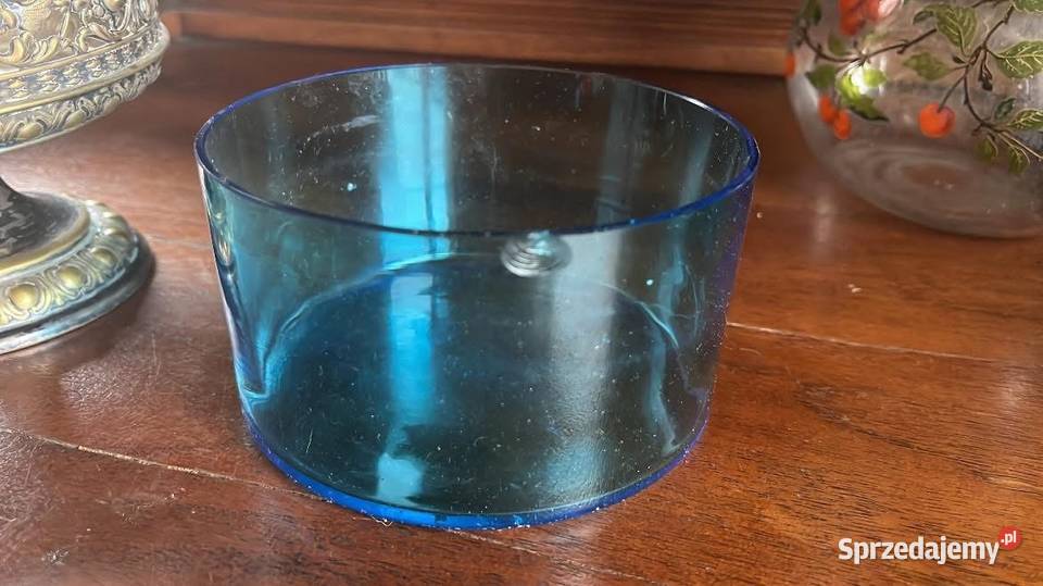 Cukiernica na stopie plater z kobaltowym szkłem Gdańsk sprzedam