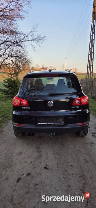 Vw tiguan 20 4x4 czarny pierwszy właściciel