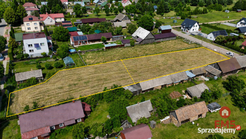 sprzedaży gruntu 1400m2 Siemianówka asfalt podlaskie sprzedam