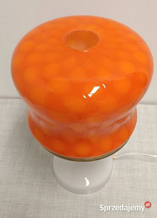 lampa stołowa szklana vintage design projekt Radomsko sprzedam