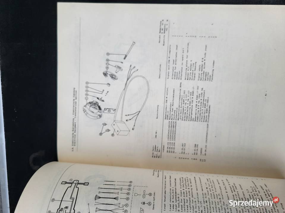 ORGINALNY DDR KATALOG CZĘŚĆI MZ ETZ 251 ORGINAŁ Rybnik