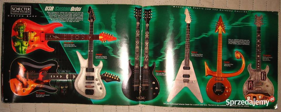 Schecter 2002 guitar catalog katalog gitar Kępice