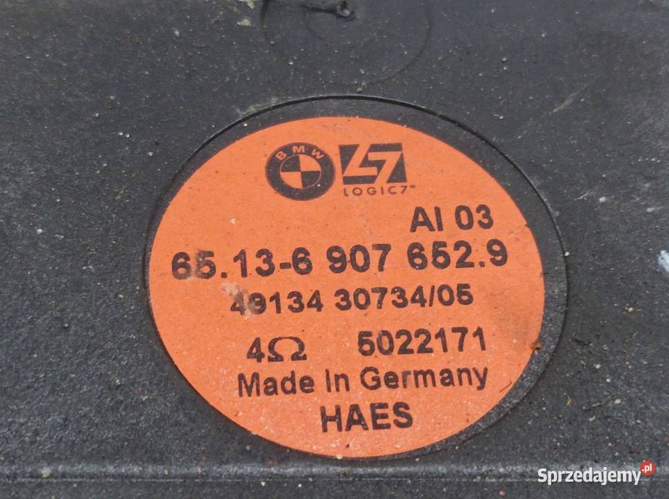 GŁOŚNIK KOMPLET L7 LOGIC 7 6907652 6907651 Bmw