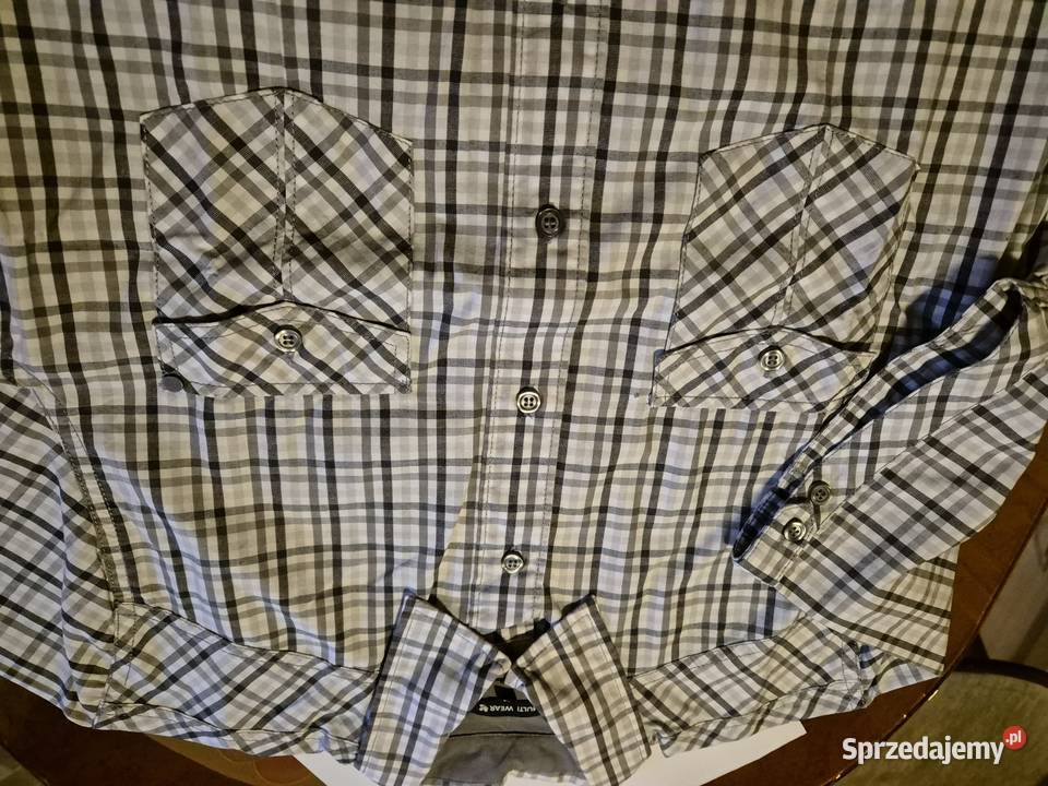 Letnia sportowa koszula męska M kolorowy Białe Błota