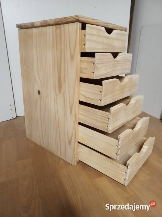 Szafka sosnowa organizer