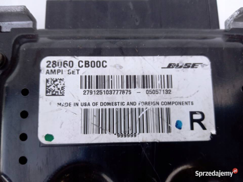WZMACNIACZ BOSE NISSAN MURANO Z50 osobowe Układ elektryczny Nowy Tomyśl