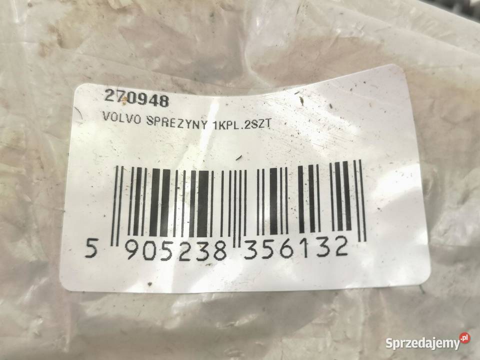 ZESTAW SPRĘŻYN VOLVO 2 270948 NOWY ORYGINAŁ Motoryzacja