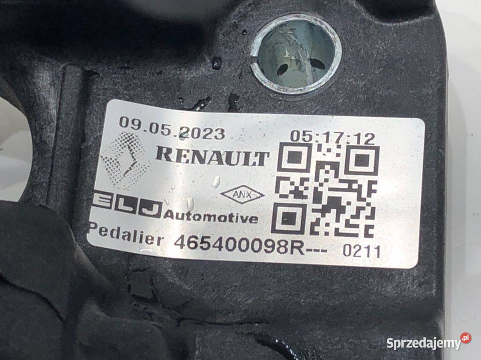 PEDAŁY MANUAL DACIA DUSTER 465400098R 10 91 Pedały podkarpackie