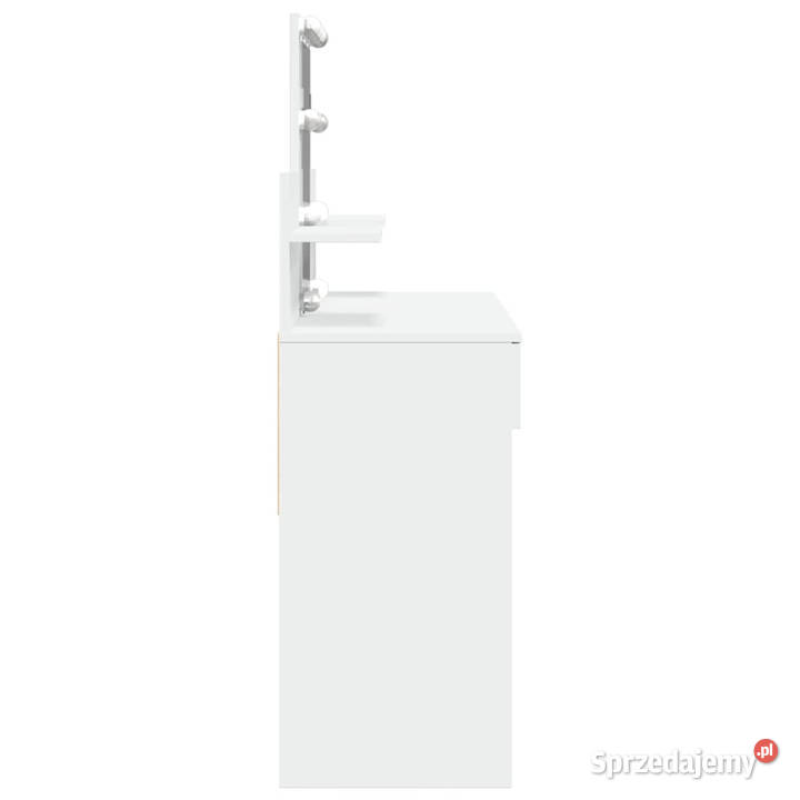 Toaletka z oświetleniem LED biała 100x40x130