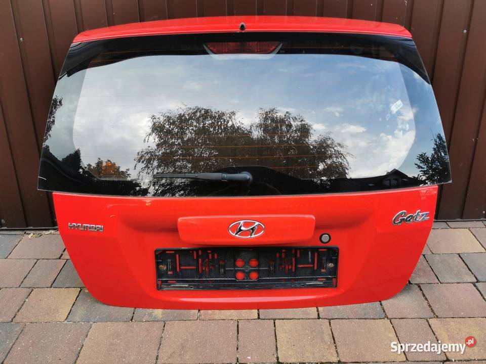 Klapa Bagażnika Szyba Hyundai Getz I Czerwona HL mazowieckie Wyszków sprzedam