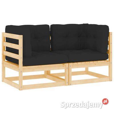 vidaXL Ogrodowe siedziska narożne 2 z poduszkami mazowieckie Warszawa