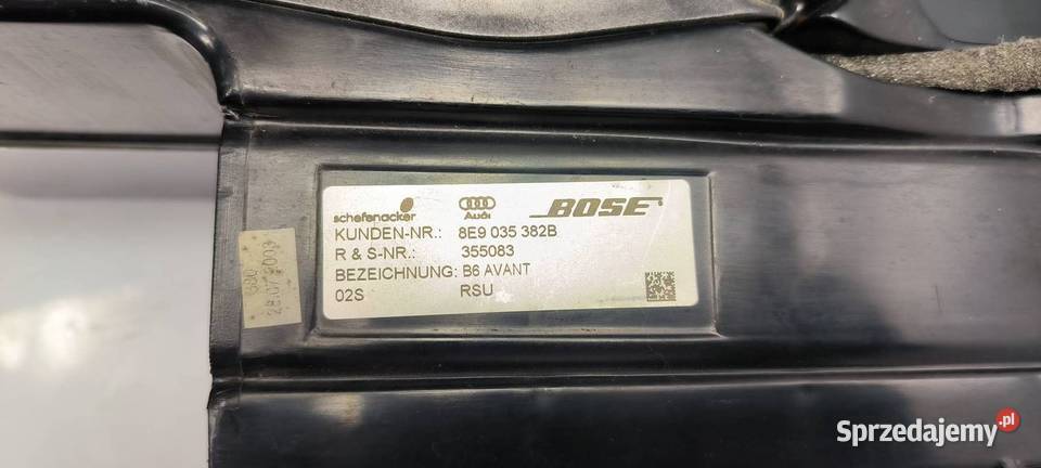 GŁOŚNIK AUDI A4 B6 8E9035382B kujawsko-pomorskie Lipno