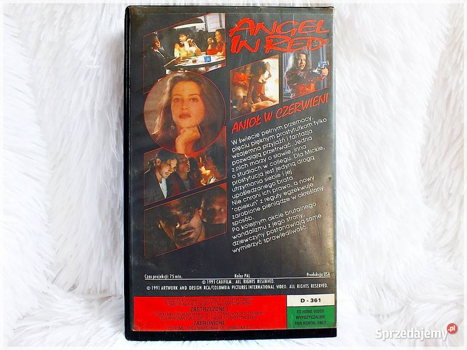 Kaseta VHS Film Angel In Red Thiller Anioł w Żary