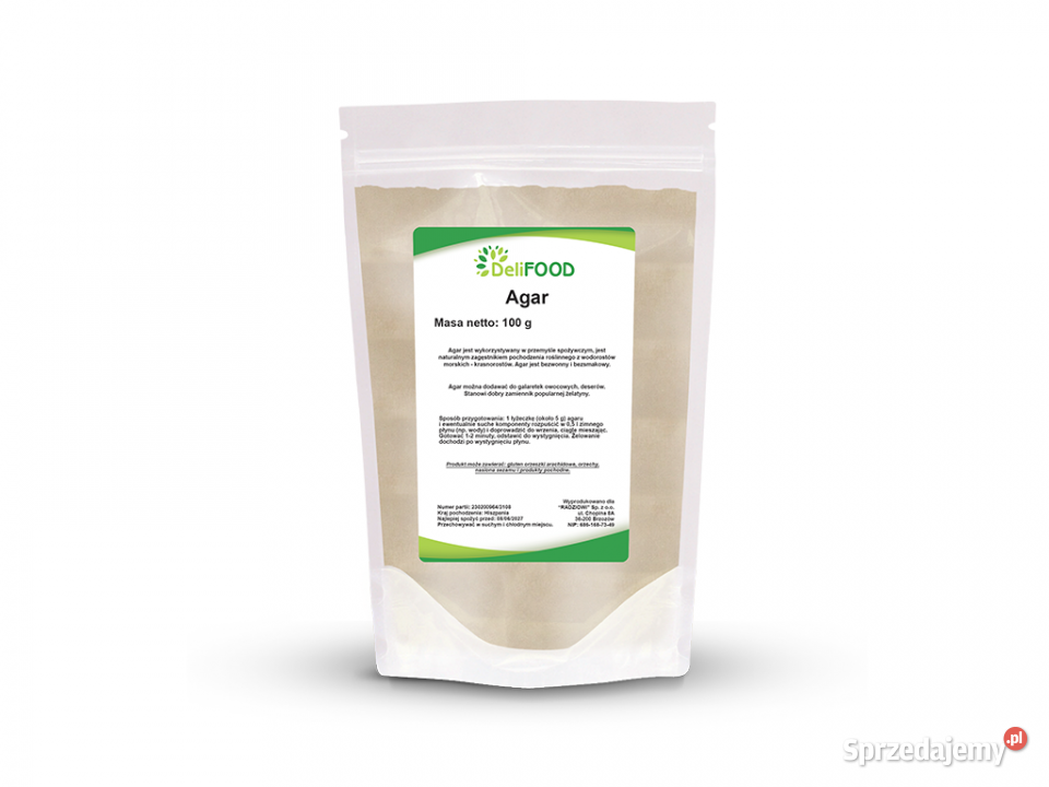 Agar 100g Pozostałe sprzedam