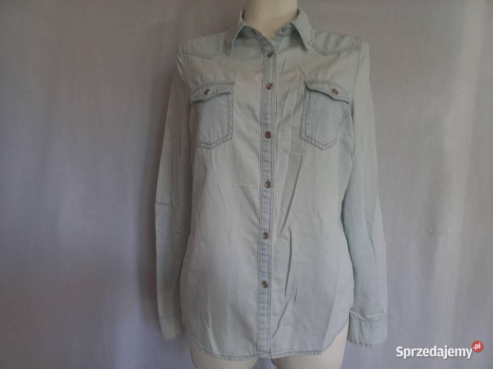 Koszula damska Jeans jasny cienki r M Look stan długi Białystok