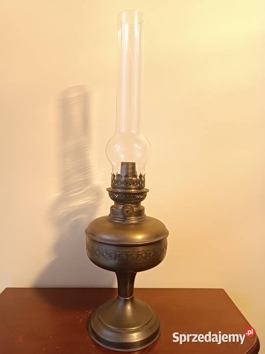 Stara lampa naftowa mosiądz Francja