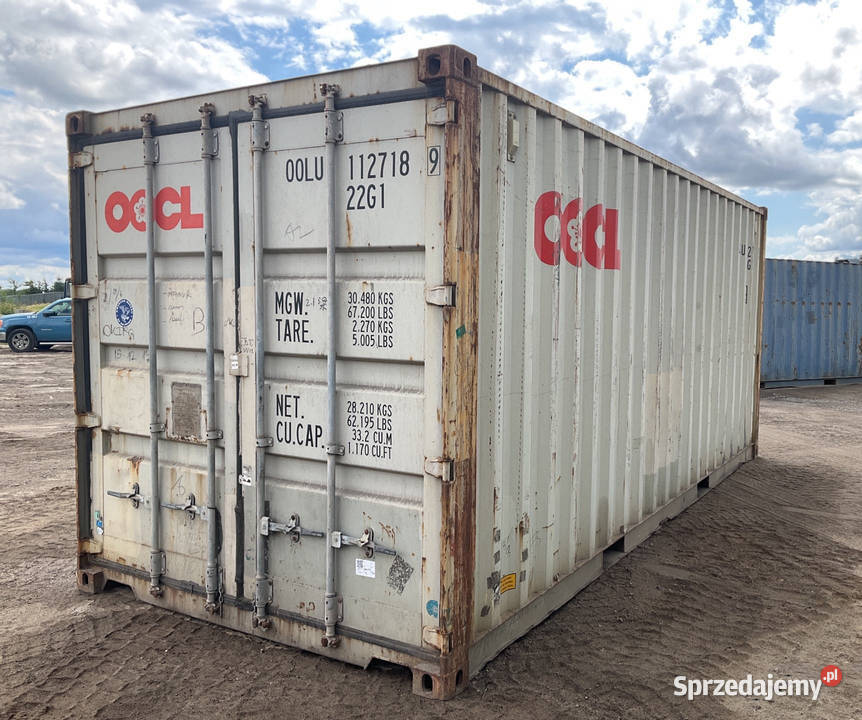 Kontener morski magazynowy 20DV 6 metrowy warmińsko-mazurskie Nidzica sprzedam