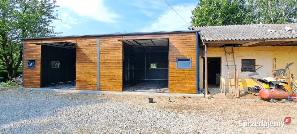 GG61 Garaż Blaszany HALA MAGAZYN Garaże Blaszane 54m2 dolnośląskie Dzierżoniów