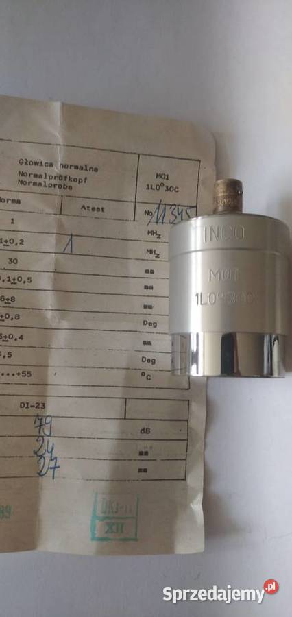 GŁOWICA ULTRADŹWIĘKOWA M01 1L030C Wołomin