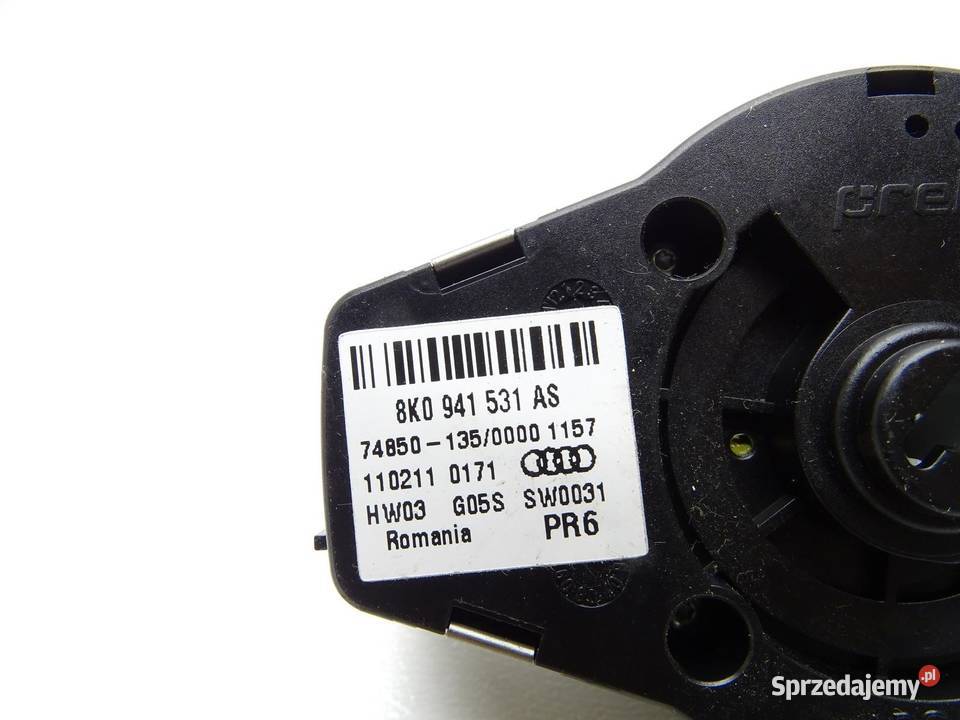 PANEL PRZEŁĄCZNIK WŁĄCZNIK ŚWIATEŁ 8K0941531AS