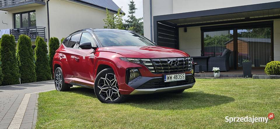 Piękny Hyundai Tucson Nline 16 TGDI Full Hybrid asystent pasa ruchu Łuków
