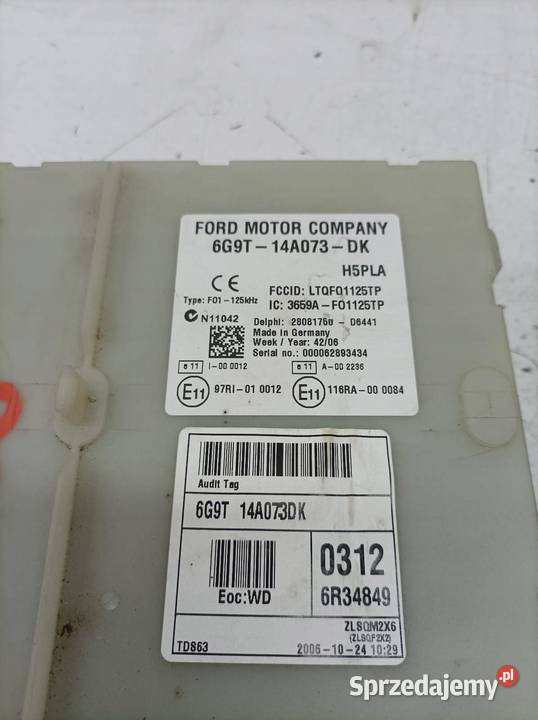 SKRZYNKA BSI 6G9T14A073DK 20 D Ford Galaxy Mk3 sprzedam
