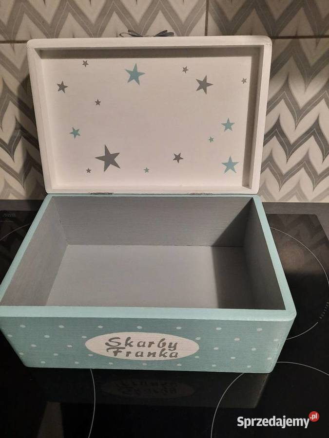 Kuferek chłopca z imieniem miś konik na Dekoracje i ozdoby Kędzierzyn-Koźle sprzedam