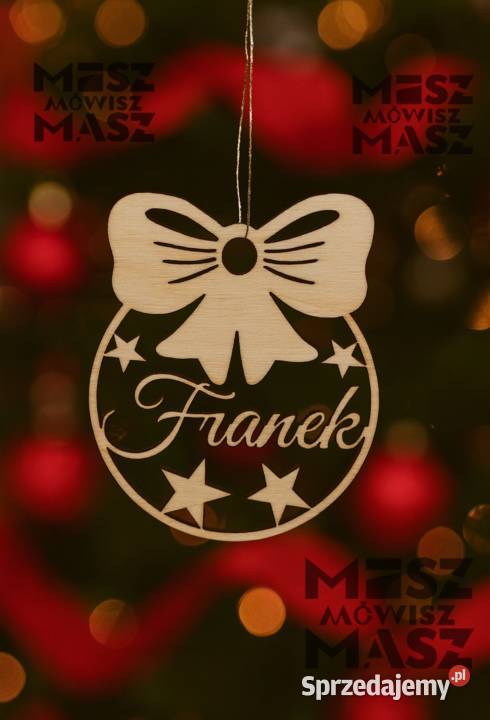 Bombka z imieniem nazwą spersonalizowana na Racot