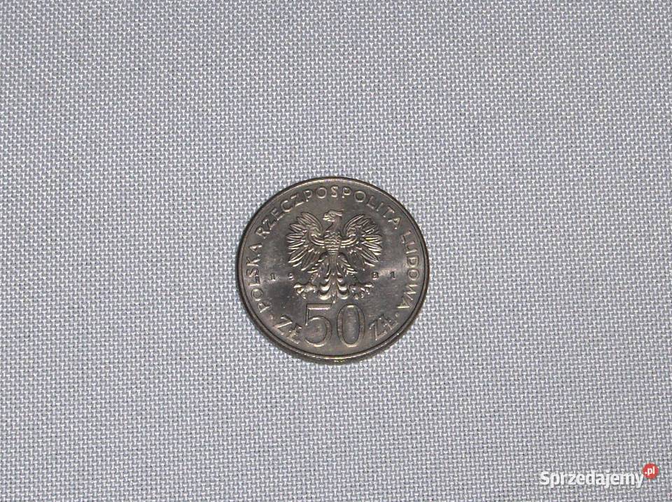 Moneta 50 Gen Broni Władysław Sikorski z 1981r Łódź