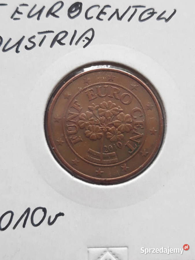 5 Eurocentów Austria 2010 r Konin sprzedam