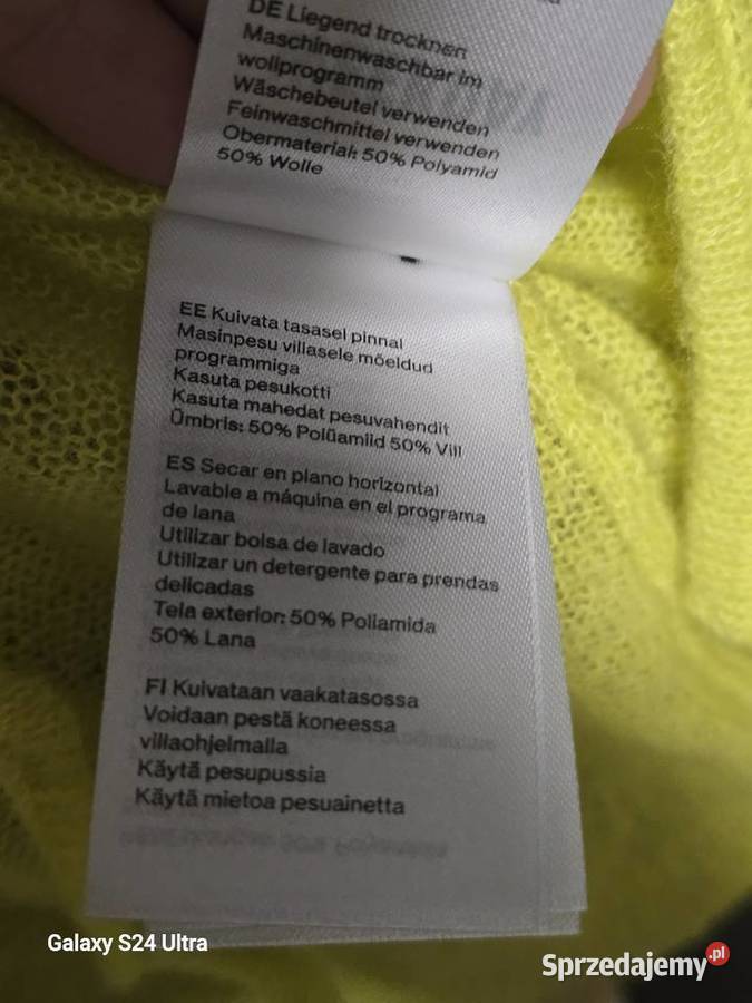 Damski złoty kardigan size S