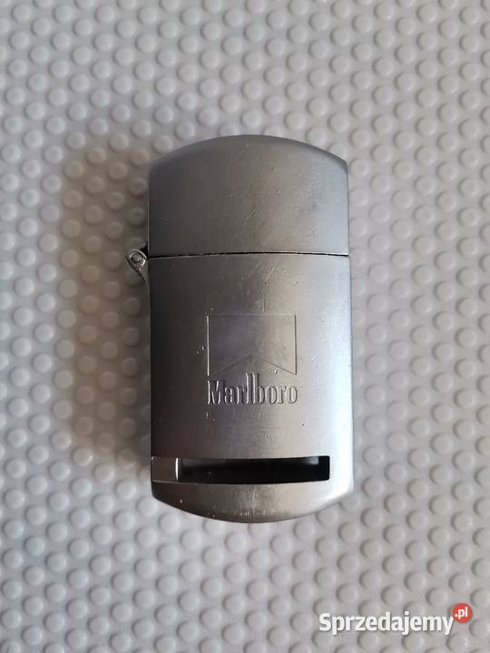 Stara metalowa benzynowa zapalniczka Marlboro śląskie Katowice