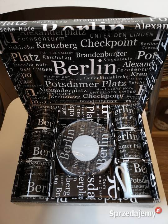 Zestaw filiżanek 6 set espresso wzór Berlin Gdańsk