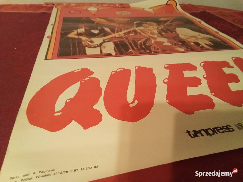 Queen plakat tonpress Pągowski PRL mazowieckie Warszawa