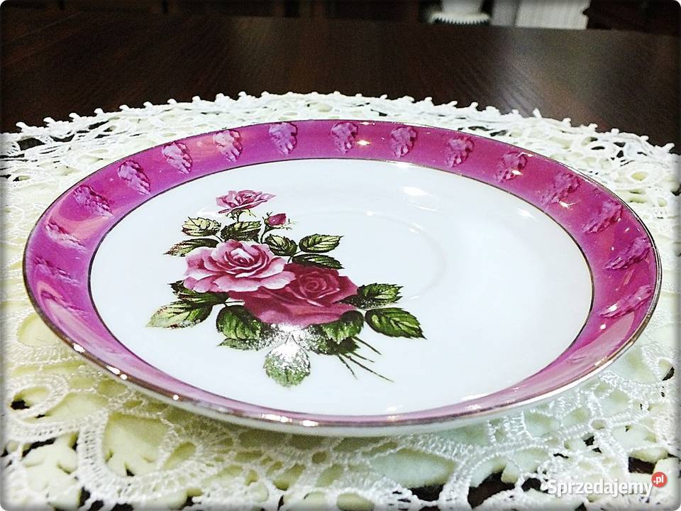 Talerz Talerzyk deserowy 175 Fabryka Porcelany wielokolorowy Żary