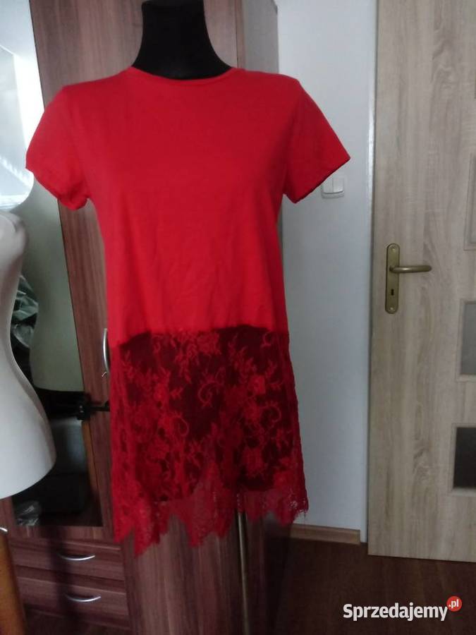 Bluzka tunika z koronką krótki Chrzanów sprzedam