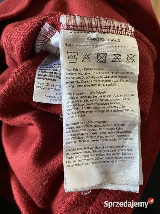 Bluza polarowa męska bordowa REGATA l OKAZJA Zamość