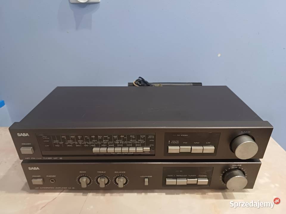 SABA Amplifier MI15 and SABA Tuner HiFi FMAM Łapy