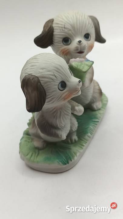 Figurka dwa bawiące się pieski Zamość