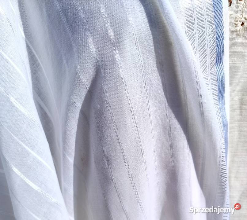 Chusta dupatta indyjska szal oversize biała Szczecin