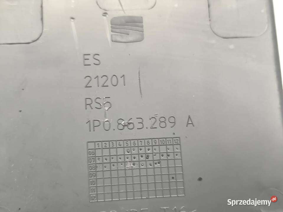 SCHOWEK TUNELU SEAT LEON II 1P0863289A