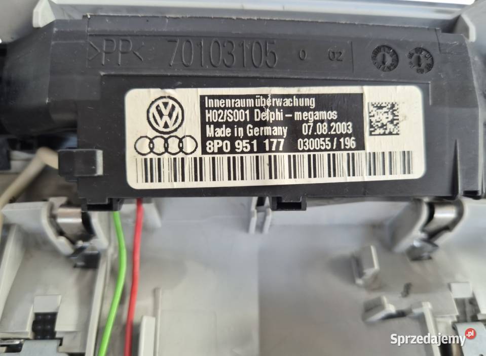 LAMPKA PODSUFITKI KABINY AUDI A3 8P SZYBERDACH Działoszyce sprzedam