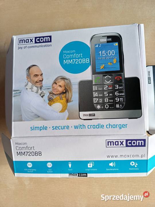 Telefon Maxcom MM720BB z ładowarką Będzin