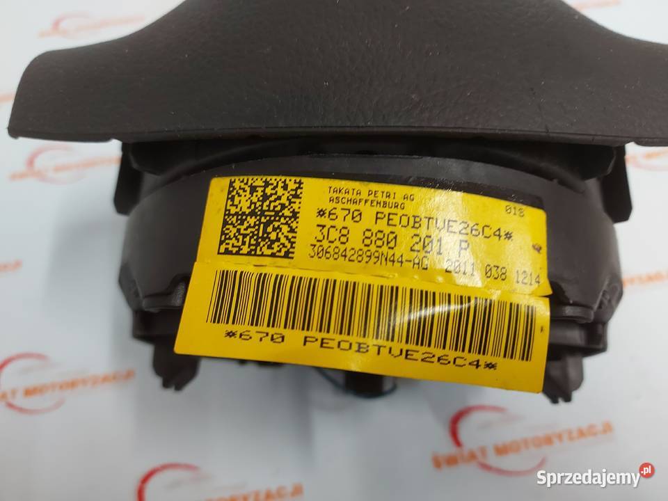 PASSAT B7 AIRBAG poduszka kierowcy 3C8880201P osobowe świętokrzyskie Kielce