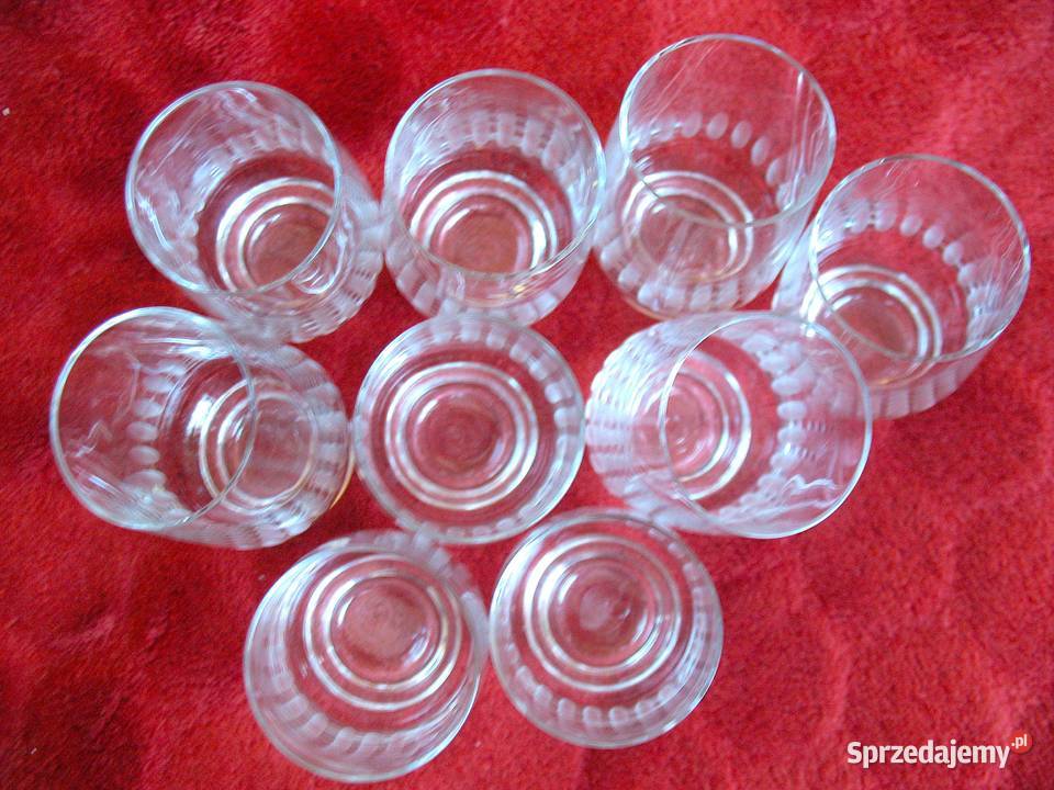 Kieliszki do wódki PRL DDR 6 x 35 9 sztuk